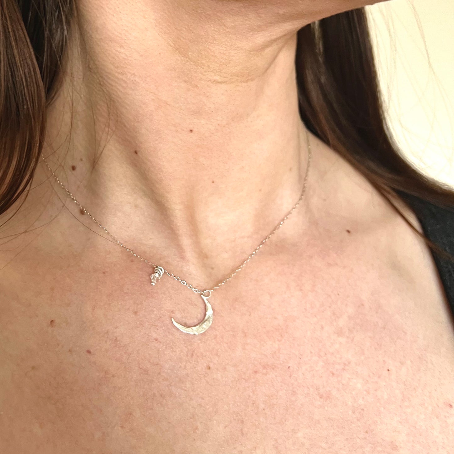 Crescent Moon and Star Necklace